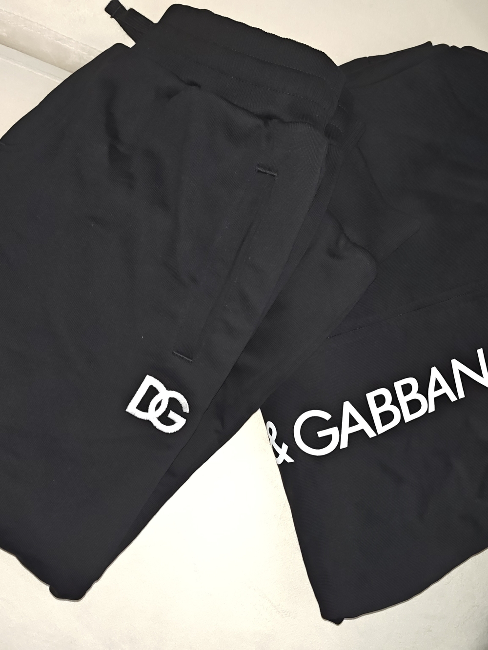 Dolce & Gabbana Kids Black Logo Joggers